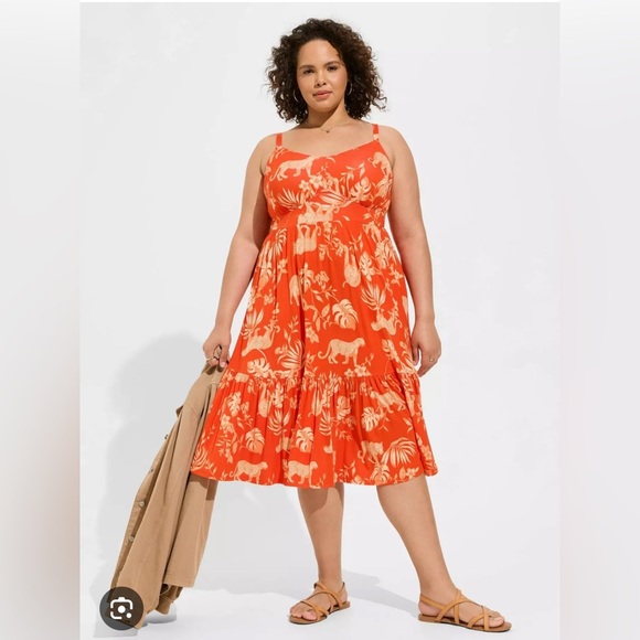 Torrid Super Soft Midi Dress size 0 (12) - Picture 1 of 6